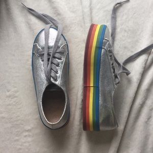 Rainbow Platform Shoes